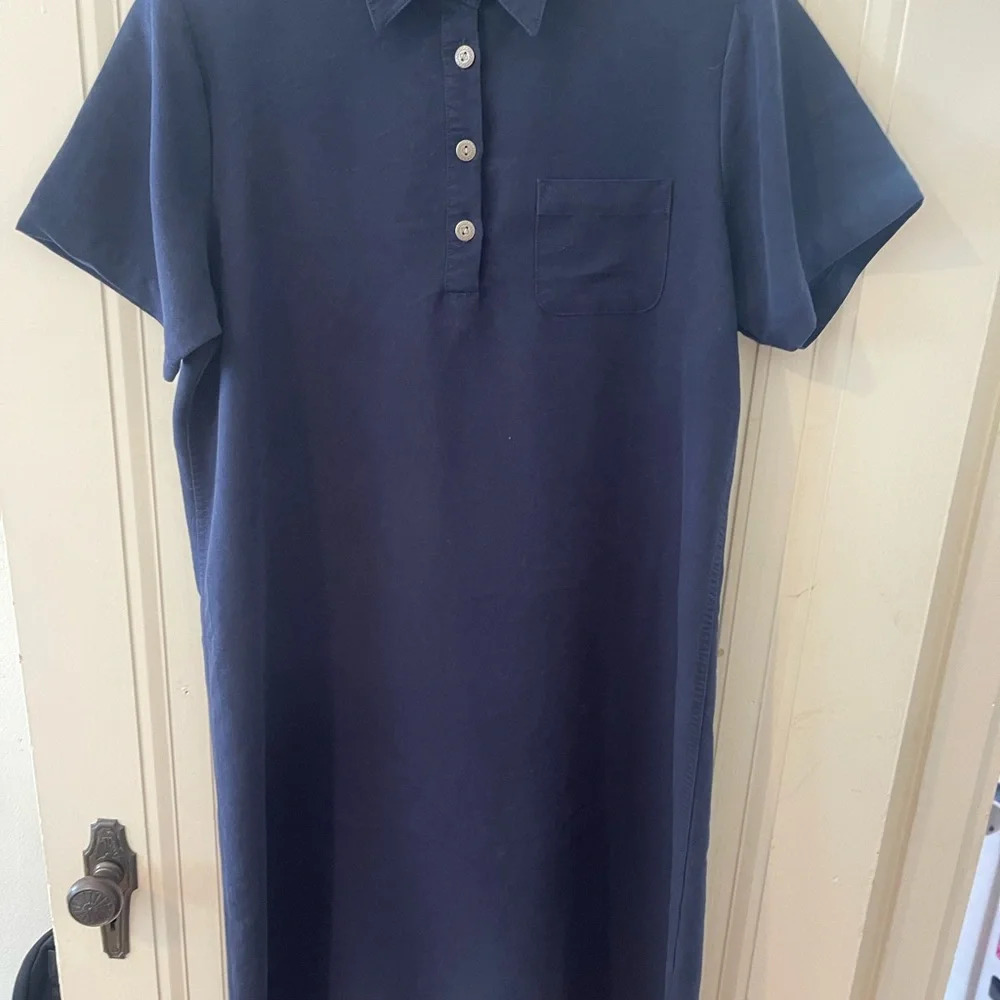 Christopher & Banks Blue Linen Dress Size 12